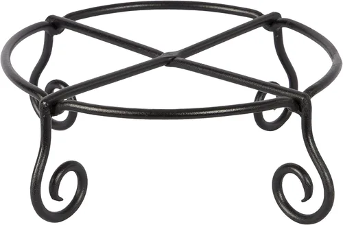 Vista 2 de Achla Designs Piazza - Soporte para macetas, pequeño, color negro