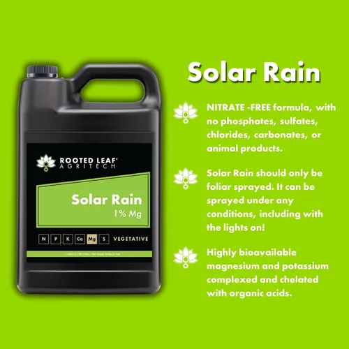Vista 3 de Solar Rain - Concentrado de magnesio a base de carbono, nutrientes 100% biodisponibles para jardín, verduras, césped, cactus, césped, árboles