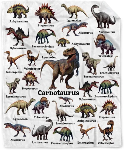 Vista 34 de Manta de bebé de esqueletos de dinosaurios de neón retro de los años 80, regalos para niños y niñas, decoración de dinosaurios, felpa suave