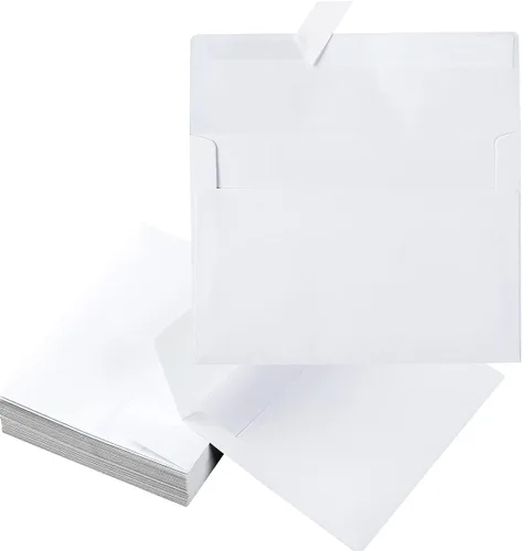 Vista 17 de Paquete de 50 sobres de 5 x 7 de colores autosellados para bodas, invitaciones de fiesta, tarjetas de felicitación, anuncios, fotos, 5.24 x 7.21