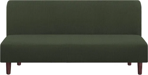 Vista 28 de PrinceDeco Funda elástica sin brazos para futón, funda deslizante para futón, funda para sofá de tamaño completo y cama de sofá de tamaño queen