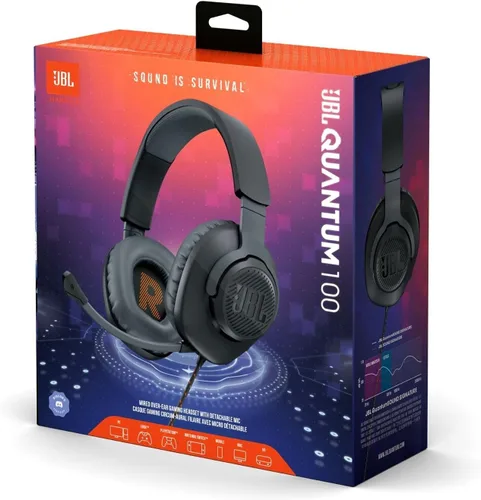 Vista 13 de JBL Quantum 100 - Wired Over-Ear Gaming Headphones - Black,Large,(Pack of 4)