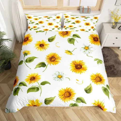 Vista 14 de Feelyou Juego de funda nórdica con estampado de gatos, tamaño individual