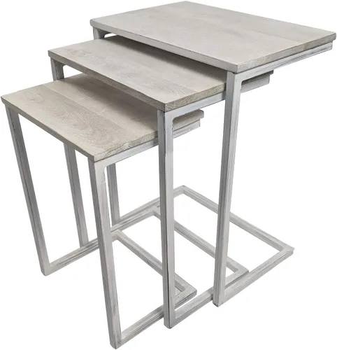 Vista 6 de Carolina Silla y mesa Madison - Mesa anidable, juego de 3