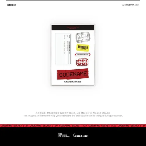 Vista 5 de JYP Ent. [DVD] ITZY - Codename : Secret ITZY Behind DVD PHOTOBOOK Package+Extra Photocards Set (KTMCD0882)