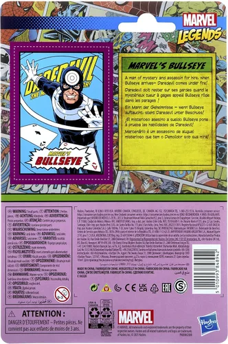 Vista 4 de Hasbro Marvel Legends 3.75 pulgadas Retro 375 Collection Bullseye figura de acción de juguete