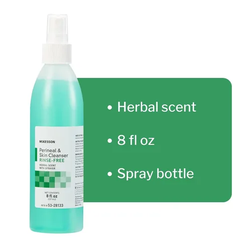 Vista 4 de McKesson Limpiador de piel perineal, aroma a hierbas, 8 onzas, 48