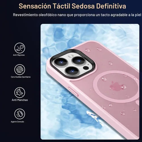 Vista 6 de MOCCA Funda magnética fuerte para iPhone 13 Pro Max, [compatible con Magsafe] [protector de pantalla de vidrio + protector de lente de cámara] Funda