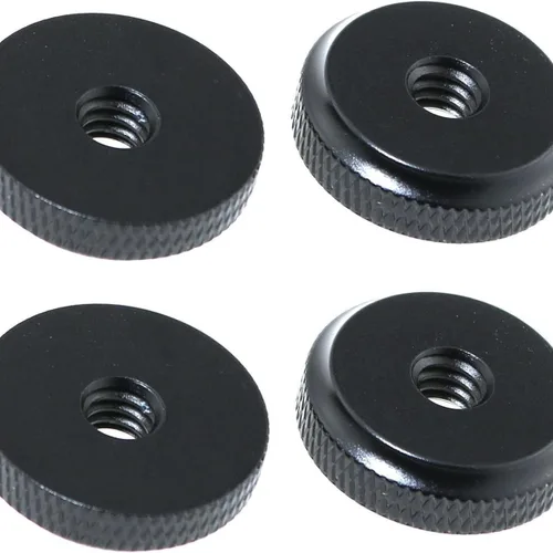 Vista 4 de Paquete de 5 tuercas de pulgar 1/4-20 hembra tornillo perilla moleteada bloqueo tuerca adaptador de montaje espaciador para zapata caliente de 1/4