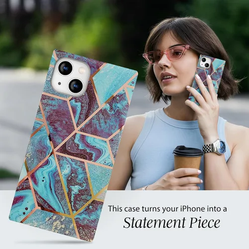 Vista 2 de Cocomii - Funda rectangular compatible con iPhone 11 - mármol natural, patrón atemporal, brillante, para mujeres, niñas, hombres, funda protectora