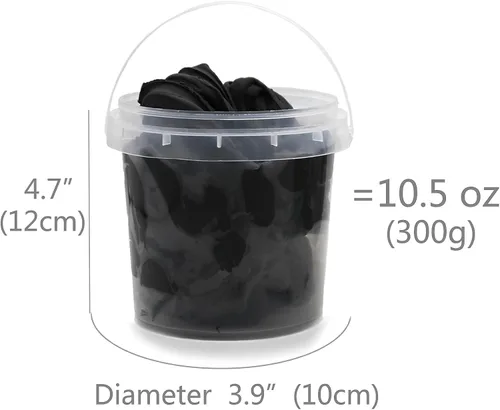 Vista 5 de Arcilla de modelado Air Dry de 10.5 onzas, arcilla mágica ultra ligera, suave, sin grietas, colores primarios para adultos y niños, kit de Negro