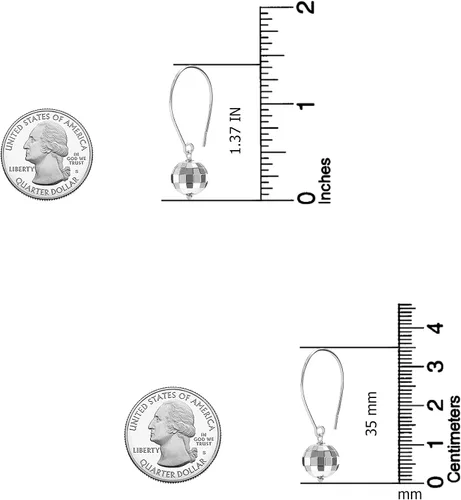 Vista 4 de LeCalla Aretes colgantes de plata de ley 925 con forma de alambre ligero en forma de lágrima para mujer