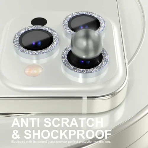 Vista 85 de Choiche Compatible para iPhone 16 Pro/iPhone 16 Pro Max Protector de Lente de Cámara, Vidrio Templado 9H Protector de Pantalla de Cubierta de Cámara