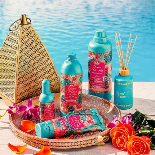 Vista 6 de Tesori d'Oriente Baño de burbujas para mujer, baño espumoso, burbujas de baño para mujeres relajante, lujoso gel de baño para mujeres y cuidado