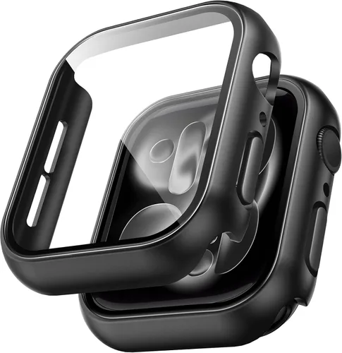Vista 36 de TAURI - Juego de 2 carcasas rígidas para Apple Watch Series 10 (2024) 46mm, con protector de pantalla de cristal templado PC