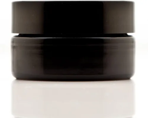 Vista 9 de Infinity Jars Tarro con tapa de rosca de 3.4 fl oz (3.3 fl oz), color negro, ultravioleta, recargable, estilo cosmético, botella de viaje, tarro