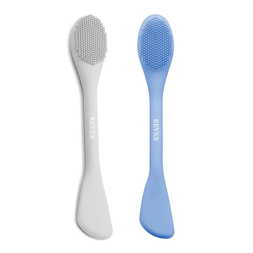 Vista 8 de REVEX Aplicador de máscara facial de silicona, limpiador facial, exfoliante de poros, 2 cepillos de limpieza de poros, cepillos de limpieza facial