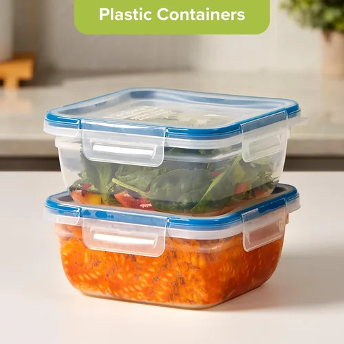 Vista 2 de Snapware Total Solution Paquete de 2 (5.5 Tazas) Juego de Contenedores de Almacenamiento de Alimentos de Plástico, Tapas Herméticas y a Prueba