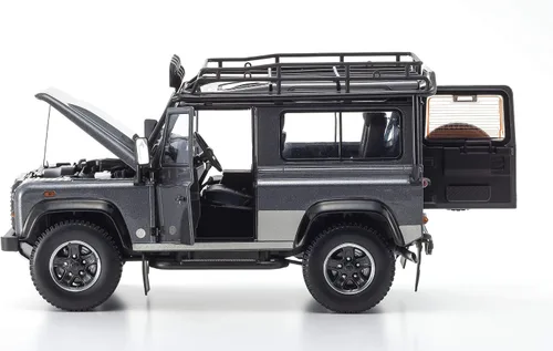 Vista 6 de Kyosho KY8901TR 1:18 Land Rover Defender 90-Dark Grey Coche miniatura coleccionable, multicolor