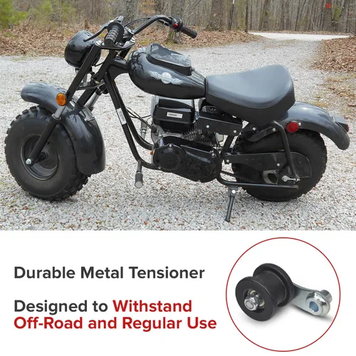 Vista 4 de AlveyTech Tensor de cadena de transmisión con rodillo más grande de 1-3/4 pulgadas para las mini bicicletas Baja, Hensim, Heat y Warrior MB165