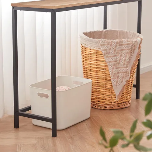Vista 7 de Lifewit Mesa de consola de 39.4 pulgadas, mesa de sofá estrecha con marco