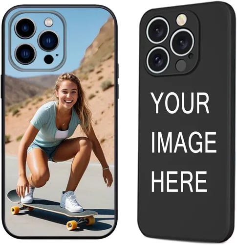 Vista 7 de Funda transparente personalizada para todos los iPhone Series 17 16 15 14 13 12 11/Pro/Plus/Pro Max, 12 13 Mini, X/XR/SE 8 7 Transparente