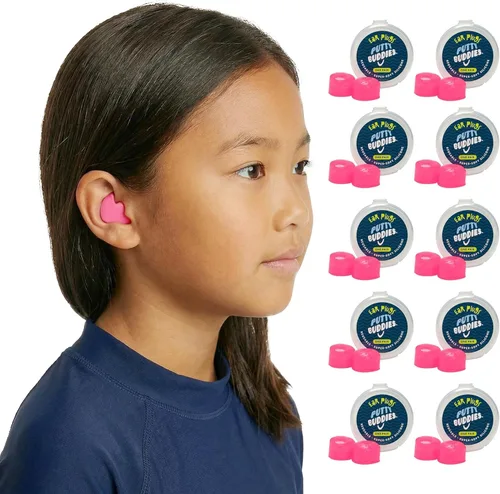 Vista 10 de Earvolution Putty Buddies Tapones para los oídos para nadar y bañarse, inventados por médicos, fabricados en Estados Unidos, tapones de silicona
