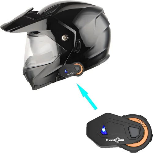 Vista 13 de 1Storm Nuevo Casco Modular de Cara Completa para Motocicleta con Doble Visera Abatible: HJK910 DSPORT Brillo negro