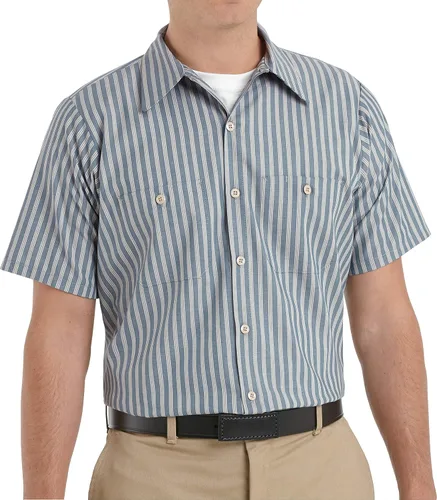 Vista 27 de Red Kap Camisa de uniforme de manga larga para hombre Negro