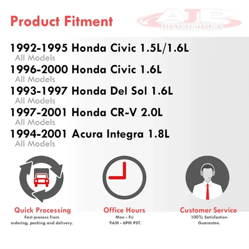 Vista 4 de AJP Distributors Compatible/Repuesto para Civic Eg Ek B & D Series D16 B16 B18 Billet Aluminio Motor Motor Torque Set