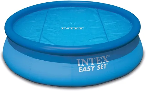 Vista 8 de Intex Piscina redonda inflable, cubierta solar redonda de 18 pies y filtro tipo A (paquete de 6)