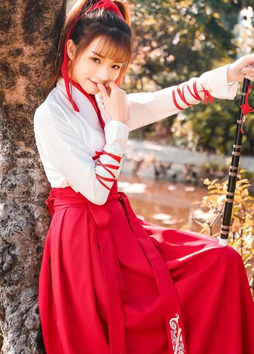 Vista 3 de Disfraz de espadachín chino traje tradicional de Hanfu dinastía antigua Tang cosplay para mujeres y hombres artes marciales vestido elegante