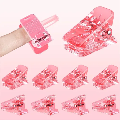 Vista 9 de Beloving 10 clips para puntas de uñas, gel de extensión de uñas de construcción rápida para kit de uñas postizas y herramientas de manicura de doble