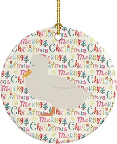 Vista 97 de Caroline's Treasures Adorno de cerámica de avestruz común para árbol de Navidad, decoración colgante para el hogar, Navidad, vacaciones, fiesta