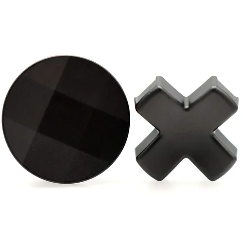 Vista 2 de Deal4GO 2-Pack Metal D-Pads set wStandard Dpad and Faceted D Pad Replacement (Cross + Concave) for Xbox Elite 2 Controller Directional Arrow Button