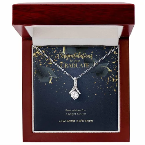 Vista 2 de Graduation Necklace For Her 2023 - Graduation Necklace 2019 For Women, Para La Reina De Mi Vida - Collar De Amor Infinito, Regalos Para Graduacion