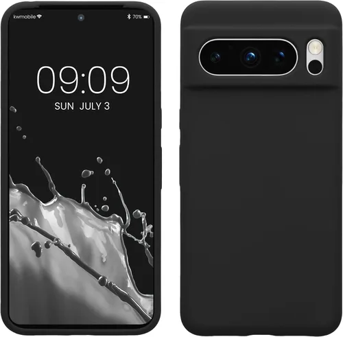 Vista 67 de kwmobile Funda compatible con Google Pixel 7 Pro - Funda de silicona TPU con acabado suave - Piedra antigua