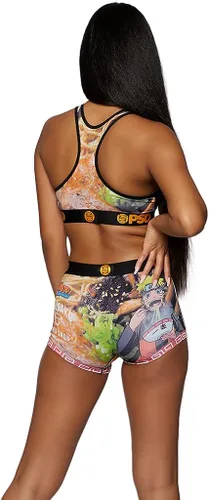 Vista 3 de PSD Ropa interior para mujer Naruto Boy Short Banda elástica ancha tela elástica ajuste atlético