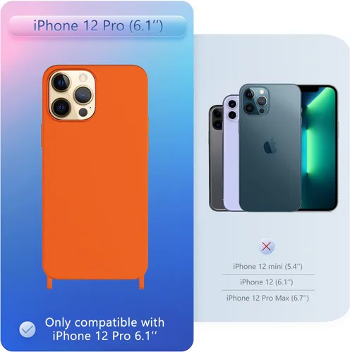 Vista 227 de Funda compatible con iPhone 8 Plus, iPhone 7 Plus/6 Plus/6S Plus con cordón, funda cruzada para iPhone con correa ajustable de silicona para iPhone