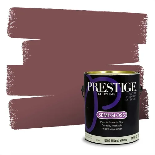 Vista 744 de Prestige Paints Pintura exterior e imprimación en uno, 1 galón, plano, coincidencia comparable de Valspar* Amber Rose*