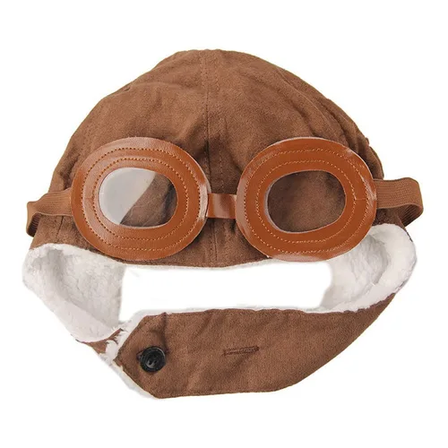 Vista 3 de Ewanda store - Gorro de lana con orejeras para bebé (unisex, color marrón)