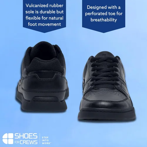 Vista 4 de Shoes For Crews Zapatillas de trabajo antideslizantes para hombre - Zapatos cómodos y antideslizantes para hombres en servicio de alimentos, salud