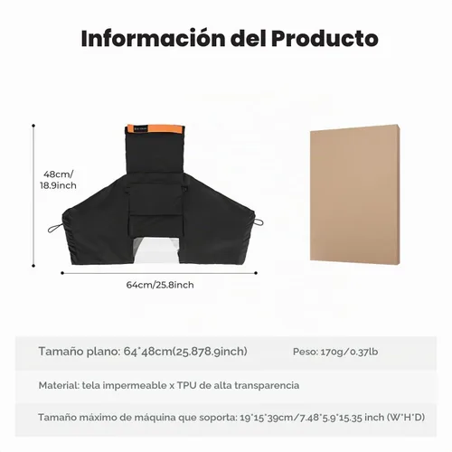 Vista 7 de K&F CONCEPT Cubierta de lluvia para cámara, cubierta impermeable
