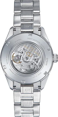 Vista 3 de ORIENT Reloj automático analógico para hombre con correa de acero inoxidable RE-AV0004N00B, Gris, Pulsera
