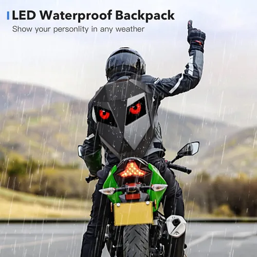Vista 4 de Mochila para Motocicleta DABASHAN con Pantalla LED, (Backpack), Moda