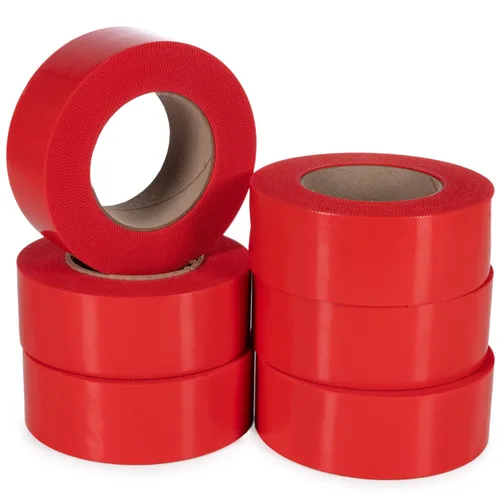 Vista 15 de IDL Packaging Cinta de estuco roja de 2 pulgadas x 60 yardas, 1 rollo, resistente – 60 días de larga duración – Se quita sin dejar rastro
