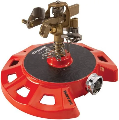 Vista 9 de Dramm 15086 Rociador de impulso de base circular con una base de metal resistente, color azul