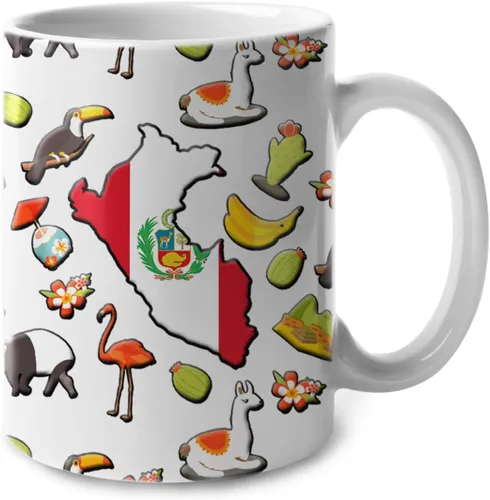 Vista 18 de Lotacy Taza de café con símbolos de Cuba con bandera de mapa, taza de cerámica de bandera cubana de 11 onzas, recuerdo de Cuba y regalos, idea