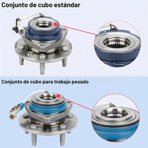 Vista 2 de 513121 Buje de rueda delantera resistente y conjunto de cojinete