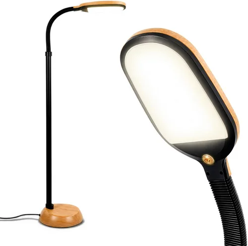 Vista 15 de Brightech Litespan - Lámpara de Pie LED Brillante para Lectura Sobre Silla, Manualidades y Lectura, Luz de Esteticista para Extensiones de Pestañas